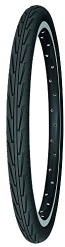 Michelin Unisex-Adult J Copertura 24x1,3/8-1/4 Strada City JUNIOR Tube Type, Nero, 24 x 1 3/8 mm EU