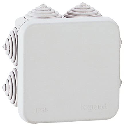 Legrand 092122 Boîtier Industriel Plastique avec Couvercle Opaque 4 Verrous, 220mm x 170mm x 140mm, IP55, IK07, Gris