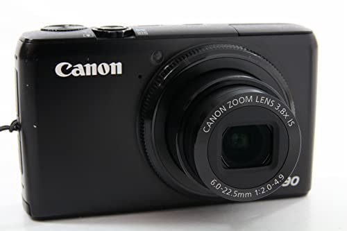 Canon PowerShot S90 Fotocamera digitale (10 Megapixel, Zoom ottico 3,8x, Display, 7,6 cm (3 pollici)1:2,0-4,9), colore: Nero