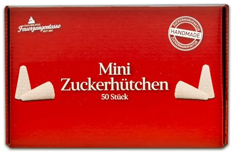 Feuerzangentasse Mini-Zucker-Hütchen (50 Stück) Original Mini Zuckerhütchen für Feuerzangenbowle