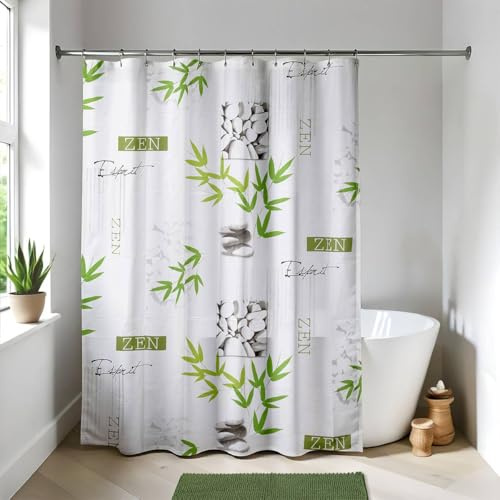 TENDANCE - Rideau de Douche peva 180x180cm 12 Anneaux Blanc - intemporelle