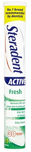 Steradent Active Plus Fresh Denture Cleaning Tablets