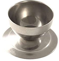 Calder INOX Coquetier 18/10, 4,5 cm de diamètre - 4 cm de Hauteur, Lot de 6 pièces, Argent, Taille Unique