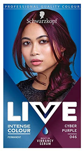 3 x Schwarzkopf Live Color XXL Colour Intense Permanent Coloration 46 Cyber Purple