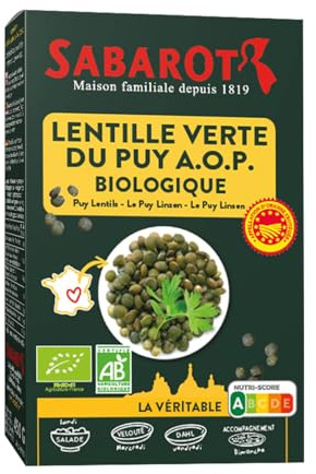 Sabarot - Lentille verte du Puy Bio A.O.P. 500g