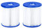 Bestway 58093-17 Size I Filter Cartridge for Pools, Blue/white, 3.1 x 3.5 Inch, Twin Pack