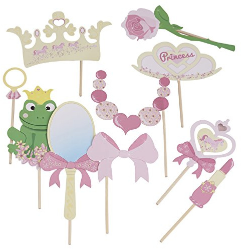 Photo Booth Prinzessin, Fotozubehör, Party Accessoires für Fotoecke und Ihre Kindergeburtstagsfeier