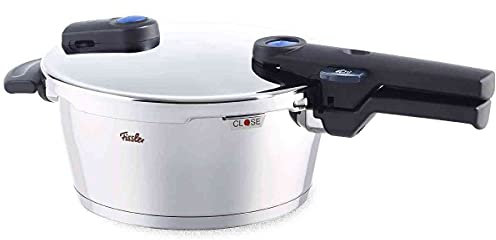 Fissler Vitaquick Pentola a pressione in acciaio inox 3.5 L, 22 cm, 2 livelli di cottura, adatta a fornelli a induzione