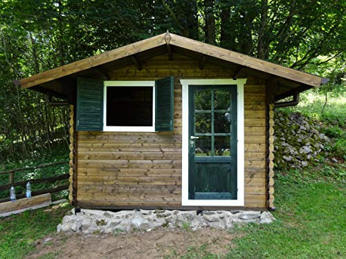 CASETTA IN LEGNO DA GIARDINO DEKALUX 3X2 44mm porta singola