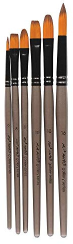MONT MARTE Gallery Series Pinsel-Set, Synthetik, Standard, Acryl, 6-teilig