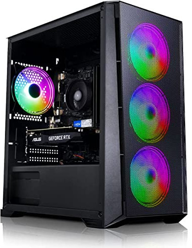 ADMI Ordinateur de Jeu : AMD Ryzen 5 5500 - NVIDIA RTX 3050 6 Go - 16 Go DDR4 - NVME 1 to - Boîtier de Jeu X= Mesh Black RGB - WiFi - Windows 11