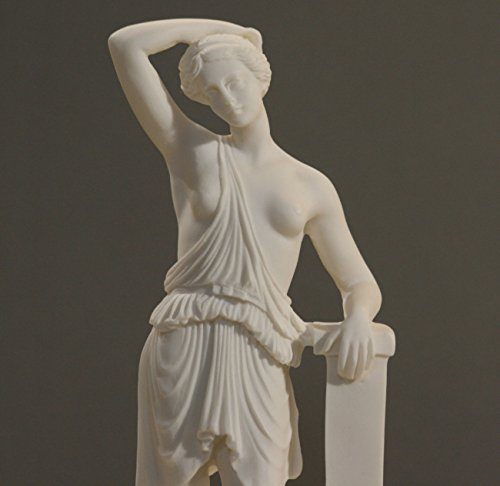 Generic Verwundete Amazon Warrior Woman Semi-Nude Female Alabaster Statue Skulptur 25,9 cm