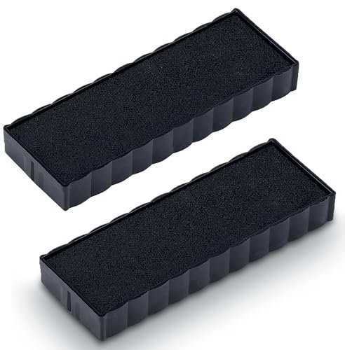 Trodat Ersatzkissen 6/4817 für Printy 4917, 4813, 4817, 4812 und 48313 – Stempelfarbe schwarz, 2er-Pack, 694651
