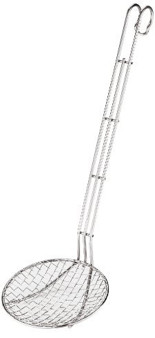 Paderno World Cuisine 6 – 1/4-inch acero inoxidable malla de alambre espumadera