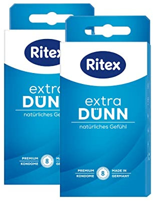 16 (2 x 8er) Ritex Extra Dünne Kondome - Maximales Gefühl