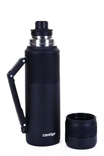 Contigo Thermal Tasse de Voyage Mixte Adulte, Matte Black Powder Coated, 40 oz (1200 ML)