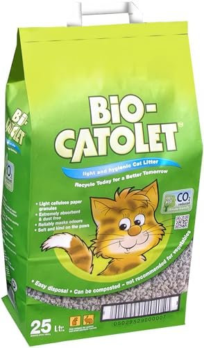 Bio-Catolet Light & Hygienic Recycled Paper Granules Cat Litter 25 Litre