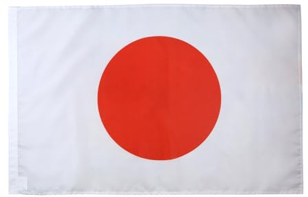 AZ FLAG Drapeau Japon 90x60 cm Drapeau Japonais Polyester Léger Fourreau