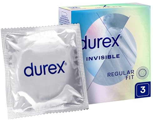 Durex Extra Dünn Extra Sensitive, 3er-Pack Latex Kondome, Unparfümiert, Natürlich, Hypoallergen