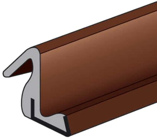 Trend Aquamac 21 Burlete de Rebate para Puerta Marrón 10 m | Burlete marrón para rebajo de marco de puerta, rollo de 10 m, fácil de instalar, AQ21/B/10