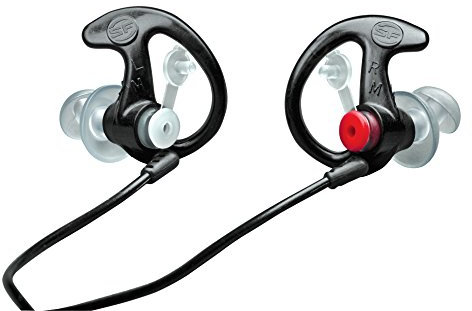 SureFire Sonic Ear Defenders EP3 Plus Noise Cancelling Headphones 24db NRR Hearing Protection for Shooting, Hunting or Construction, Ideal for Men, Women and Adults, Medium, Black