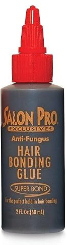 Salon Pro Exclusives - Colle adhésive antifongique pour cheveux noirs (Super Bond) pour une fixation parfaite des unions de cheveux 60 ml