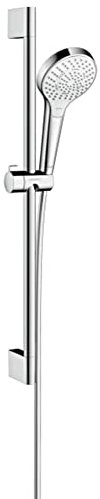hansgrohe Croma Select S Duschset 0,65m, 3 Strahlarten, Weiß/Chrom