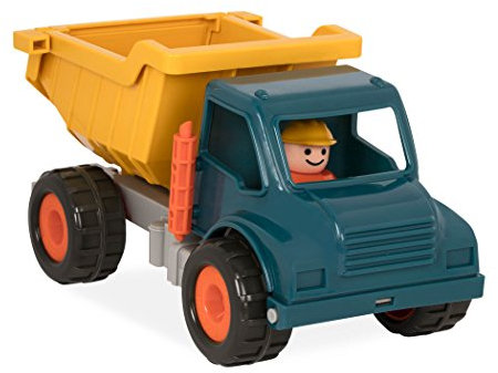 Battat – Yellow Dump Truck – Classic Toddler Trucks – Kids Construction Toys – Soft Rubber Wheels – 18+ Months – Dump Truck