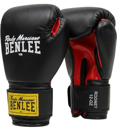 Benlee Rocky Marciano Training Gloves Rodney - Black/Red, 16oz