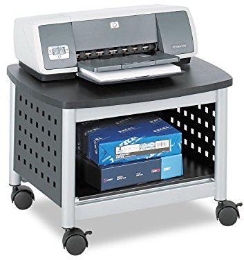 Safco Underdesk Multi Functional Stand - 1855BL, Powder Coated Steel, Swivel Wheels, Holds 100 lb - Home Orginization Solutions