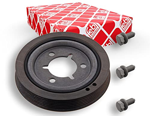 febi bilstein 36350 Riemenscheibe (entkoppelt) für Kurbelwelle, mit Schrauben, 1 Stück | Kompatibel mit: CITROËN BERLINGO / BERLINGO FIRST Kasten/Großraumlimousine, BERLINGO Kasten/Großraumlimousine