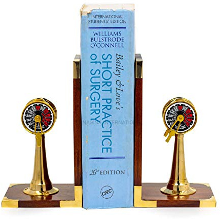 Nagina International Nautical Telegraph Buchstütze | Buchhalter | Nautische Geschenke | Wohnkultur | Seemanns inspiriertes Seesammelstück