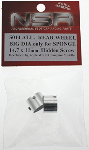 NSR Zubehör 805014 3/32 Alu Wheels f/Sponge 14.7mm x 11mm (2)