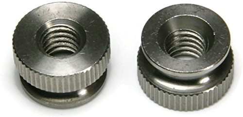 Knurled Head Thumb Nut 18-8 Stainless Steel Nuts USA Made - #8-32 (7/16 Dia x 1/4 THK) - Qty-10