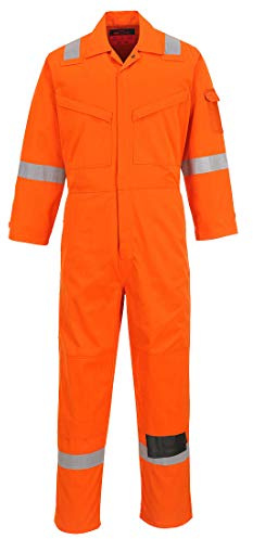 Portwest AF53 Araflame Mono-Or Gold Overall, 46, orange
