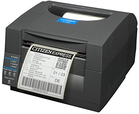 Citizen 1000815 - CL-S521 ETIKETTENDRUCKER - CL-S521 Etikettendrucker, Thermodirekt, graues Gehäuse, 203dpi, Druckkopfreiniger, Musteretiketten, Netzkabel, CD-ROM, Schnellstartanleitung