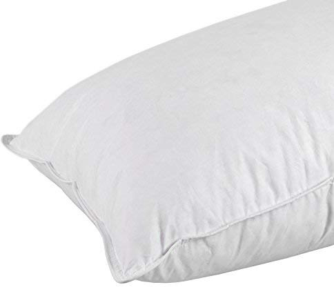 HOMESCAPES Oreiller Extra-Large en Plumes et Duvet d'oie, Oreiller Naturel rectangulaire 50 x 90 cm