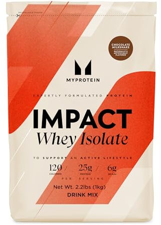 Myprotein Impact Whey Protein Powder. Muscle Building Supplements For Everyday Workout With Essential Amino Acid And Glutamine. Vegetarian, Low Fat And Carb Content - Chocolate Smooth, 1kg