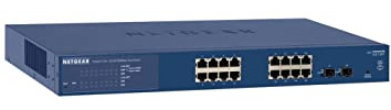 Best Price Square NETGEAR Switch Ethernet Smart 16 porte GS716T, Switch Gigabit 18 porte con 2 SFP da 1G, Montaggio Desktop o su Rack e Assistenza Limitata a Vita