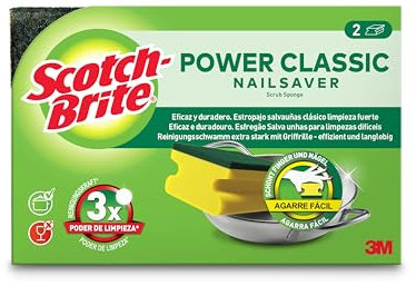 Scotch-Brite Lot de 2 éponges à récurer classiques