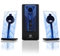 GOgroove BassPULSE 2.1 LED Satellite Stereo PC Computer Gaming Speakers with Blue Glow Lights, Bass Controls and Powered Subwoofer- Compatible with PC, Mac, Desktop, Laptop and More Multimedia Devices