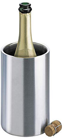 Isosteel VA-9568 Flaschenkühler aus doppelwandigem 18/8 Edelstahl mit matt gebürsteter Außenoberfläche