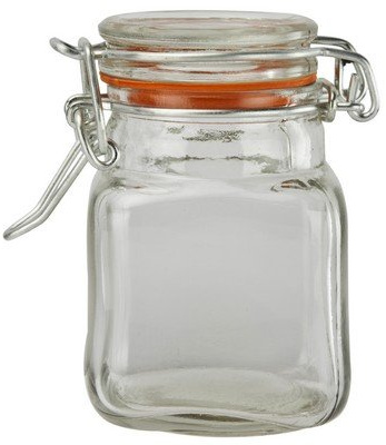 Kilner Well Designed Clear Glass Square 70Ml Spice Jar Item [Pack of 5]