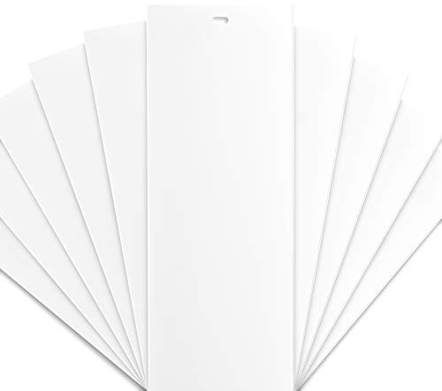 PVC Vertical Blind Replacement Slat Smooth (White) 10 Pk 82 1/2 x 3 1/2