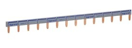 404937 Peigne D'alimentation Universel Réversible Phase + Neutre Hx3 - Longueur 57 Modules - 1 Mètre
