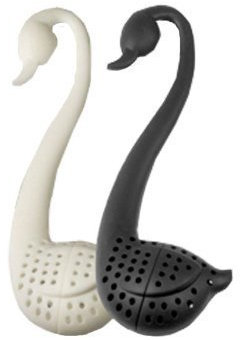 Schwan Teesieb/Tee Ei - Schwarz