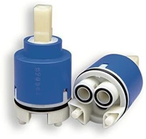 Schläfer - 4800130 - Cartouche Robinet Mélangeur 35mm, Cartouche de Rechange en Céramique pour Mélangeur, Monocommande Haute avec 2 Pieds K35-B Kerox, 35mm