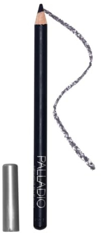 Palladio Wooden Eyeliner Pencil, Thin Pencil Shape, Easy Application, Firm yet Smooth Formula, Perfectly Outlined Eyes, Contour and Line, Long Lasting, Rich Pigment, Midnight Blue