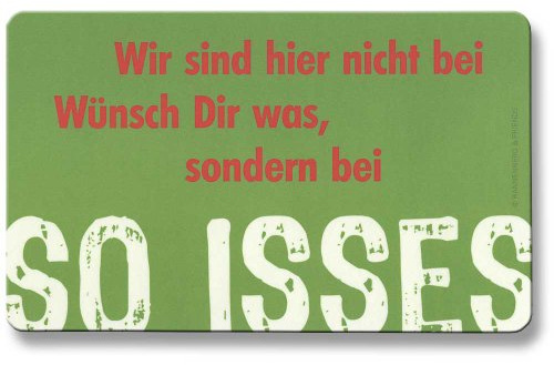 Rannenberg & Friends Schneidebrett mit Spruch, 23 x 14 cm