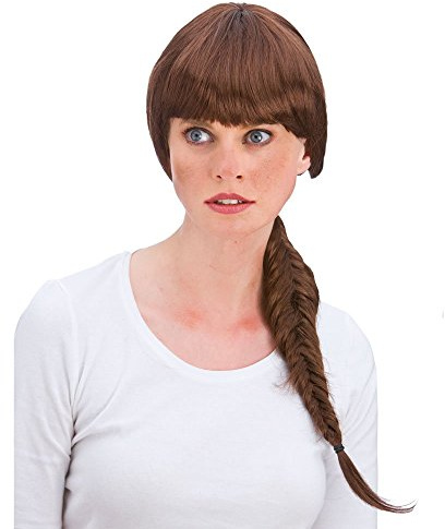 Wicked Costumes Ladies Heroine Brown Plait Wig Fancy Dress